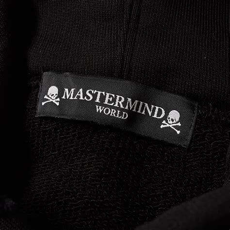 MASTERMIND WORLD Logo Distressed Hoody Black | END.