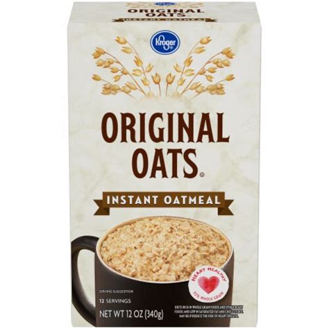 Kroger® Original Oats Instant Oatmeal, 12 ct / 1 oz - Kroger