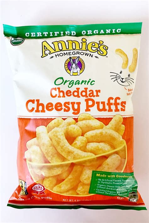 Annie's Organic Cheddar Cheesy Puffs | Best New Cheesy Snacks 2017 | POPSUGAR Food Photo 3