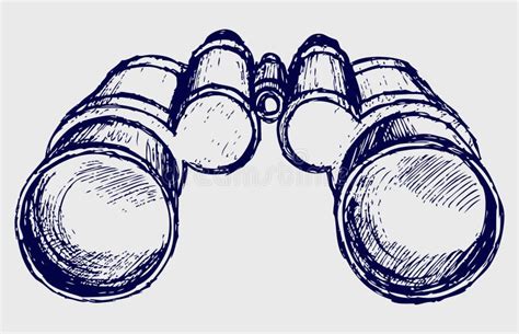 Binoculars sketch stock vector. Illustration of handwritten - 26513700