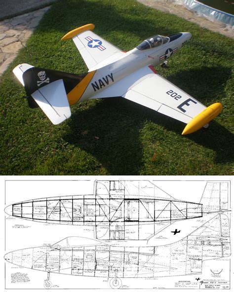 Grumman F9F Panther {1/6.3} – Laser Parts Kit (NZ) | Laser Cut Kits Australia