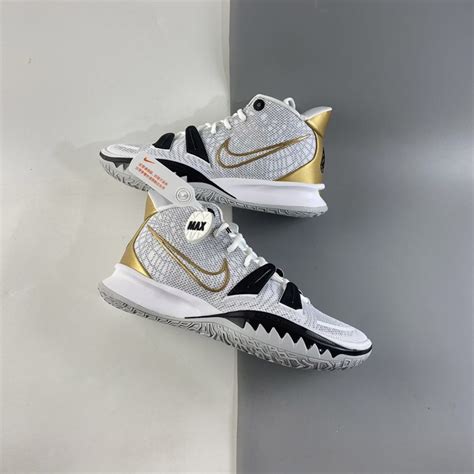 Nike Kyrie 7 White/Black/Metallic Gold For Sale – The Sole Line