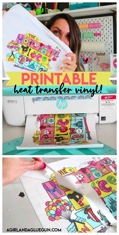 Printable Heat Transfer Vinyl - A girl and a glue gun