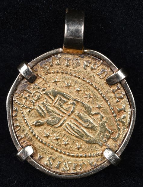 Sold Price: BYZANTINE GOLD COIN IN BEZEL - June 6, 0118 10:00 AM EDT
