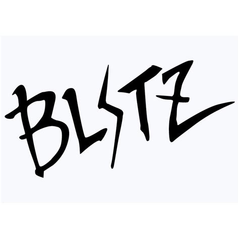 BLITZ Adhesive Vinyl Sticker