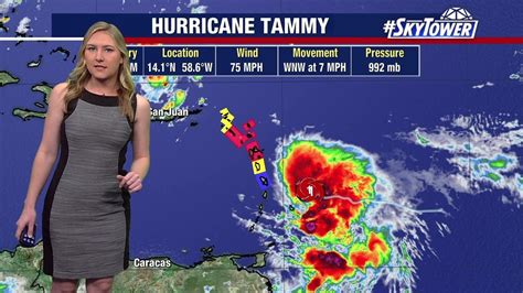 Hurricane Tammy forms in Atlantic - YouTube