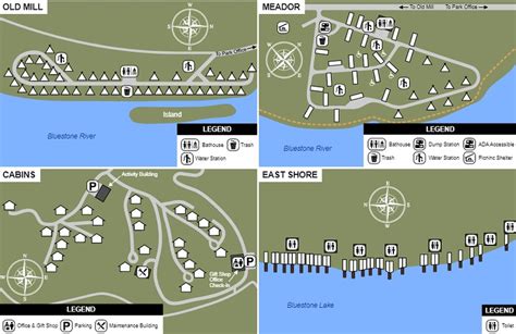 Bluestone State Park Campsite Map