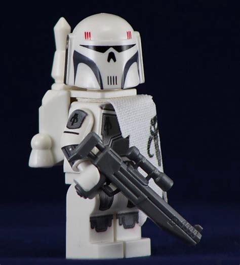 Mandalorian Executioner White Custom Printed & Inspired Lego Star Wars ...