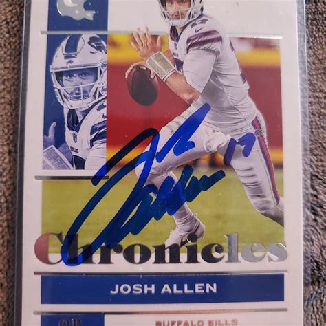 Josh Allen Autographed Card - Etsy