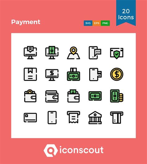 Payment Icon Pack - 20 Free Download Business Icons | IconScout | Business icon, Icon pack, Icon