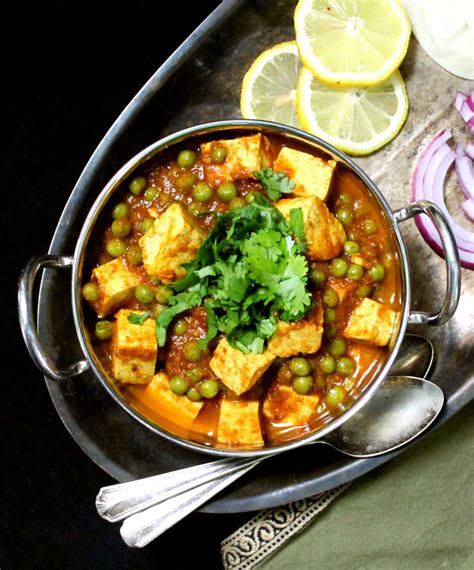 Matar Paneer with Tofu - Holy Cow Vegan