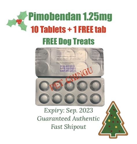 PIMOBENDAN 1.25 mg (10 Tablets) + 1 FREE Tablet for Dogs | Lazada PH