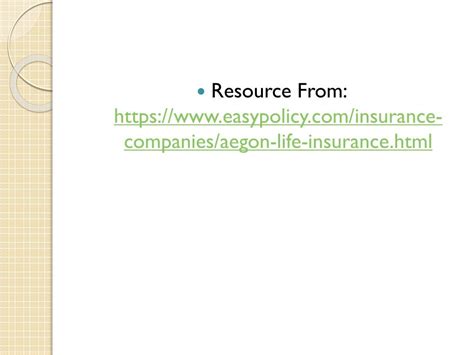 PPT - Aegon Life Insurance Company PowerPoint Presentation, free download - ID:7604170