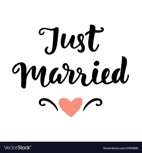 Just married Royalty Free Vector Image - VectorStock