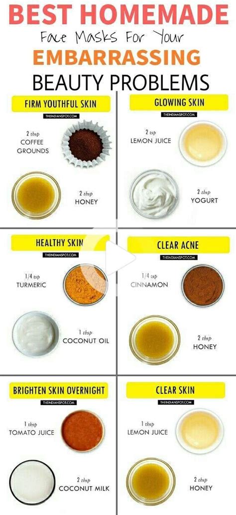 Easy Natural Homemade Mask Recipes for Acne Skin | Best homemade face mask, Homemade face, Acne ...