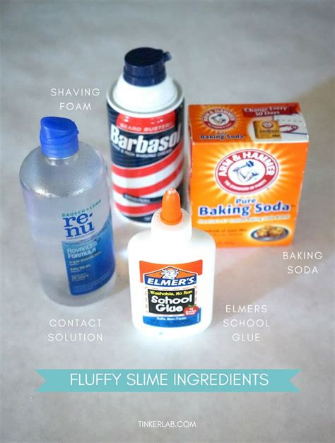 Easy 4-ingredient Fluffy Slime | Baking soda slime, Easy slime recipe, Fluffy slime recipe