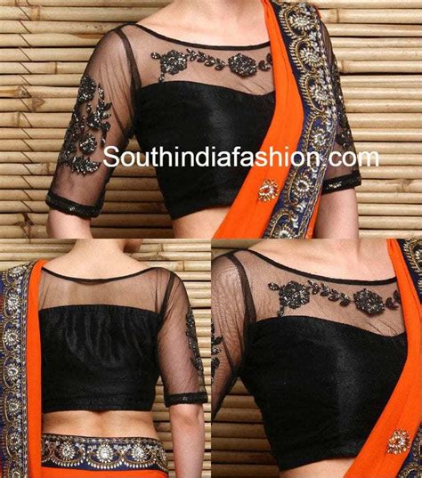 Boat Neck Blouse Designs: Top 10 Boat Neck Patterns – South India Fashion