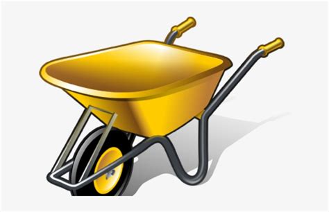 Wheelbarrow Clipart Black And White