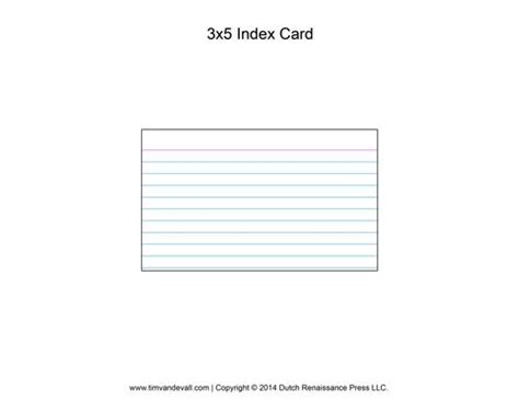 Printable Index Card Templates: 3×5 and 4×6 – Tim's Printables | Note ...