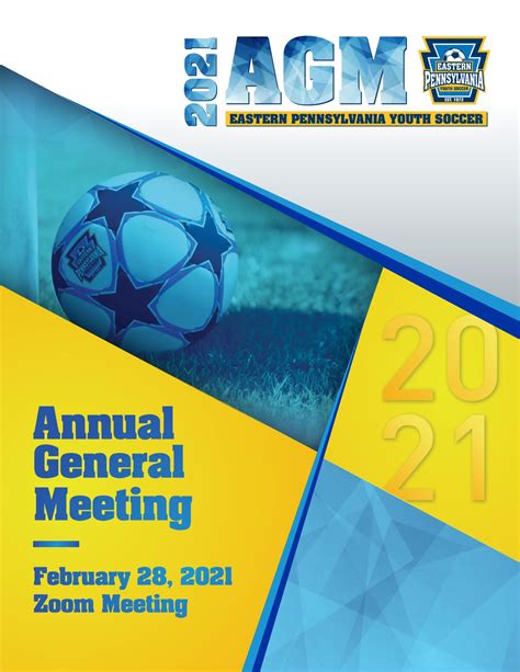 Eastern Pennsylvania Youth Soccer 2021 AGM Guide by A.E. Engine - Issuu