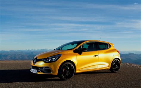 2013 Yellow Renault Clio RS 200 side view wallpaper - Car wallpapers ...