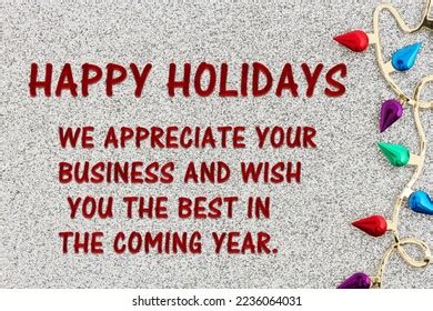 Happy Holidays Message Clients Photos and Images | Shutterstock