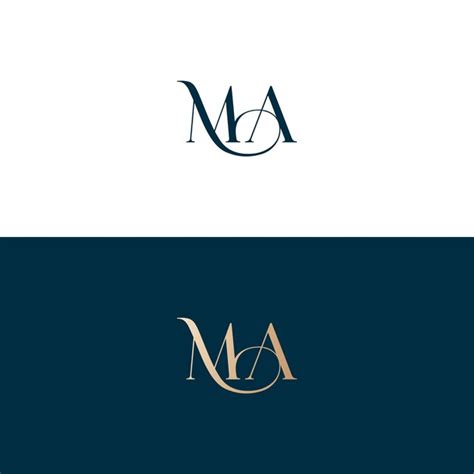 Premium Vector | Ma logo design vector image