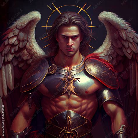 St. Michael the Archangel Illustration. Archangle Saint Michael ...