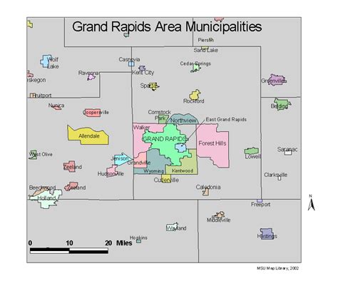 East Grand Rapids School District Map - Long Dark Ravine Map