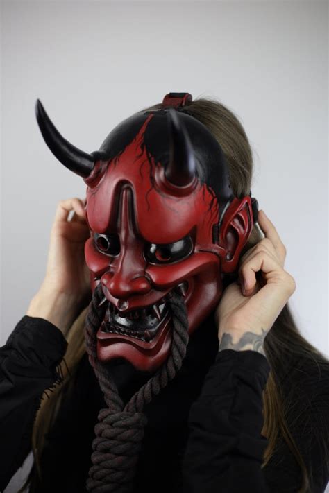 Hannya Japanese Mask Oni Demon Mask Samurai Ninja Mask Theatre - Etsy