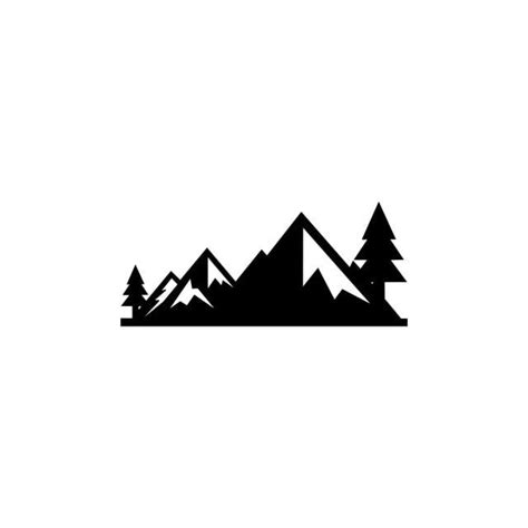 Illustration Mountain Silhouette PNG Images, Mountains Vectormountain Range Silhouette Isolated ...