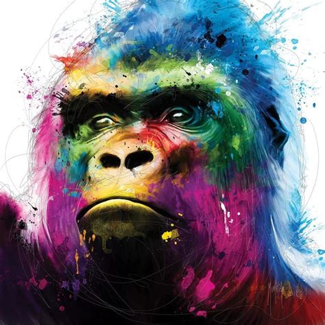 Gorilla Canvas Wall Art by Patrice Murciano | iCanvas | Moderne kunst ...