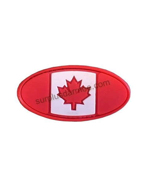 Patch Canada PVC Velcro Canadian Oval Flag - Army Supply Store Military