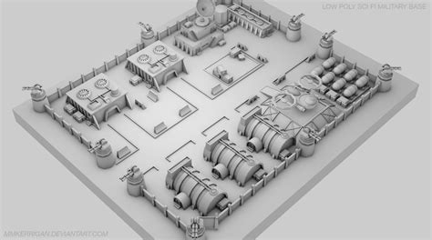 Mateusz Makowski - Low Poly / Military Base/ Game environment