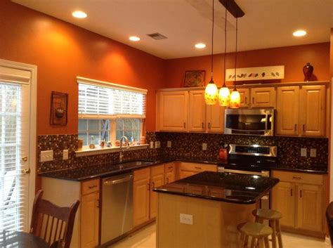 Ideas for the Home | Orange kitchen walls, Orange kitchen decor, Orange ...