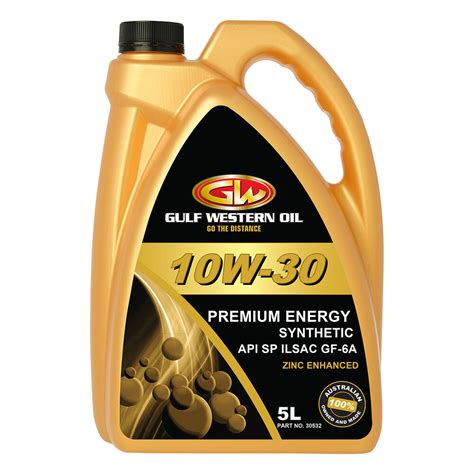 Gulf Western Premium Energy SN Engine Oil - 10W-30 5 Litre | Supercheap Auto