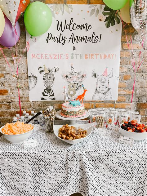 Fawn Over Baby: McKenzie’s 8th "Party Animal" Theme Birthday Party