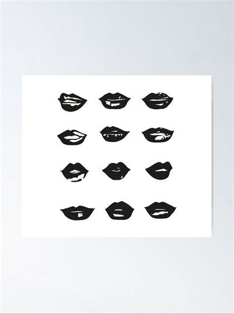 "kiss kiss in black and white" Poster for Sale by anneamanda | Redbubble