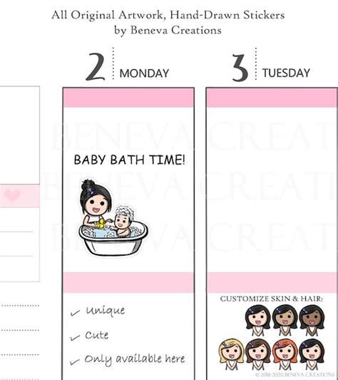 Baby Bath Stickers Baby Stickers Mom Life Stickers Bath | Etsy