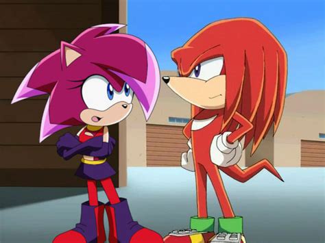 Knuckles and Sonia 4 (Sonic X) by MilkshakeFairy on DeviantArt