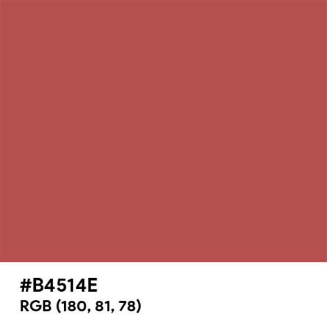 #B4514E color name is Deep Chestnut