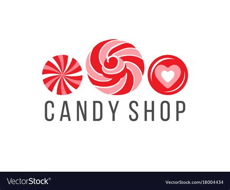 Candy shop logo Royalty Free Vector Image - VectorStock