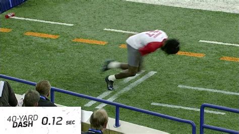 Chris Johnson Runs 4.24 40-yard Dash | This Day in NFL Scouting Combine History