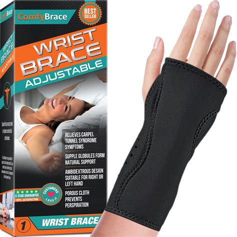 Night Wrist Sleep Support Brace - Fits Both Hands, Men and Women - Cushioned to Help With Carpal ...