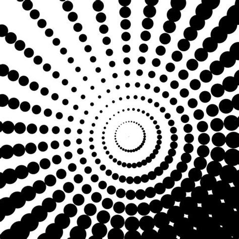 Perspective black and white halftone dots circle pattern. 363526 Vector Art at Vecteezy