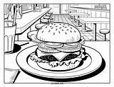 85  Cheeseburger Coloring Pages For Kids & Adults Free Printable PDFs sketch template