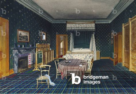 Balmoral Castle: The Queen's Bedroom, 1857 (w/c on paper)