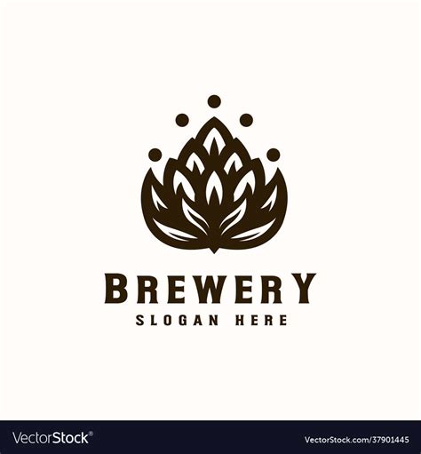 Brewery logo template Royalty Free Vector Image