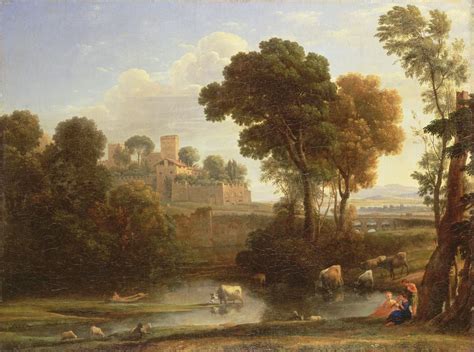 Italian Landscape, 1648 by Claude Lorrain: Fine art print