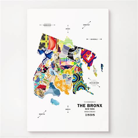 The Bronx Map Print Poster | Shop the Daily News Official Store